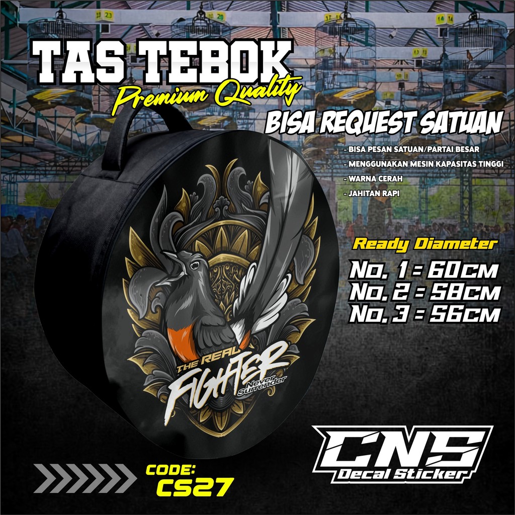 Tas Tebok Murai Motif FIGHTER Ransel Gendong Jinjing Bawa Tebok Sangkar Murai printing