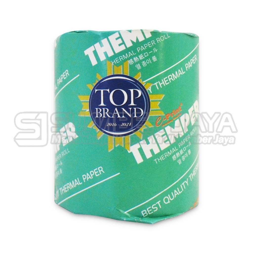

Kertas Kasir Thermal Paper Roll E-print 57X30 / 57X50 Kertas E-print Eco Roll Hijau