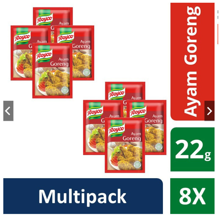 

Royco Ayam Goreng Multi Pack 8 Pcs