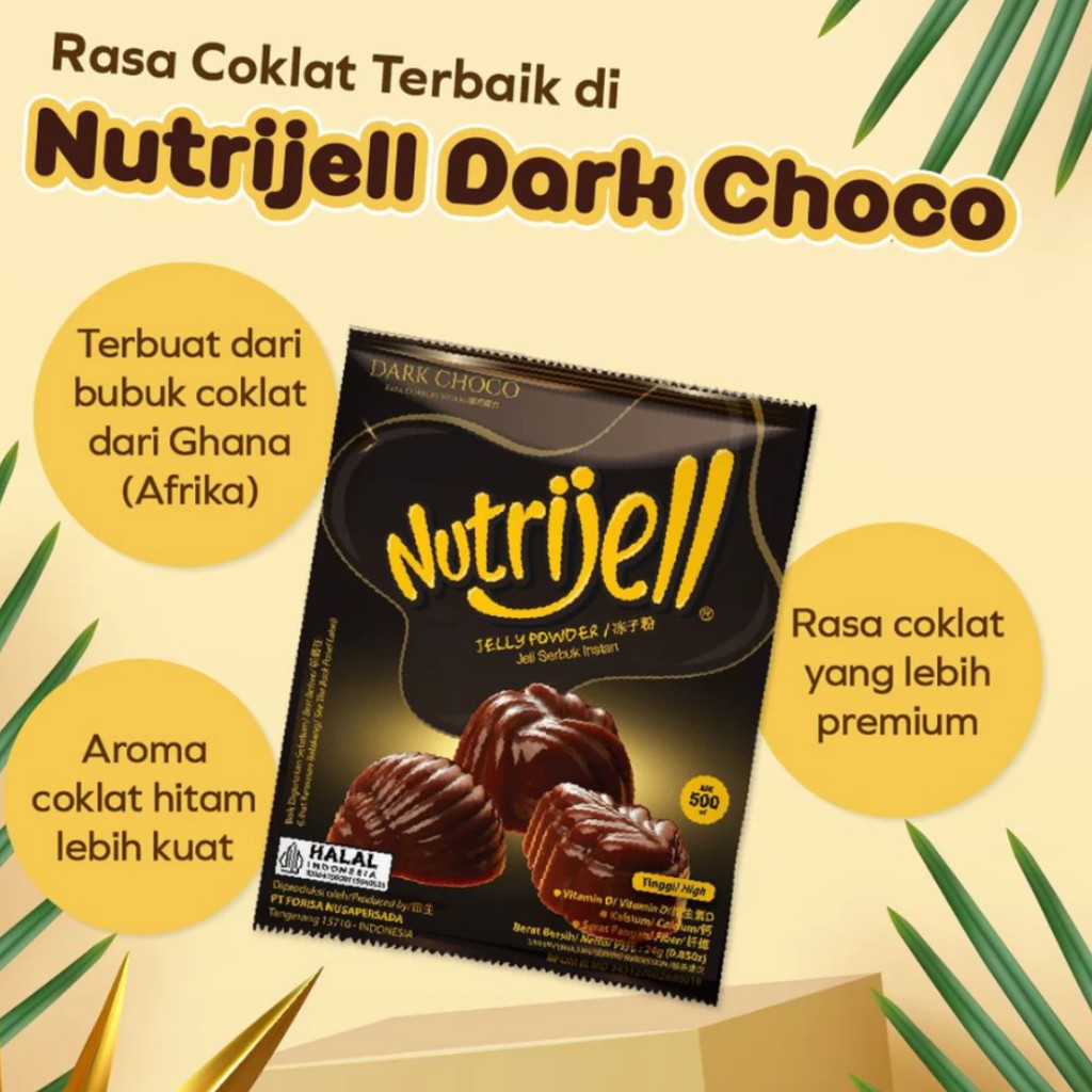 

Nutrijell Ekonomis Dark Choco Jelly Powder 12g