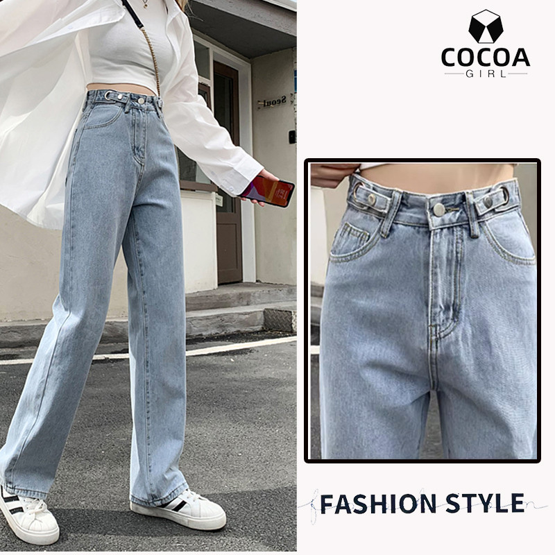 DE43R Celana jeans wanita celana highwaist wanita jeans celana boyfriend wanita celana panjang wanit