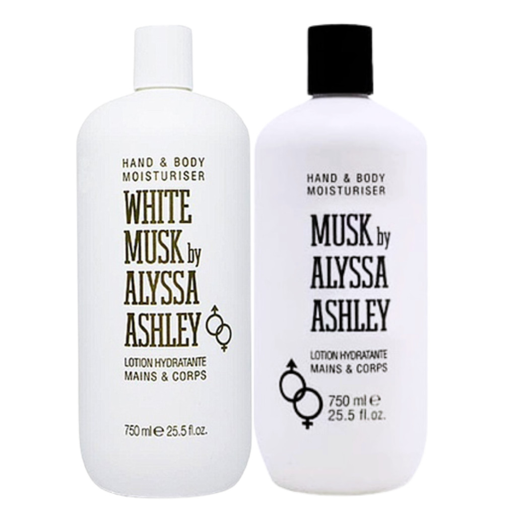 Alyssa Ashley Bundle 2pcs (Alyssa Ashley Musk & White Musk Body Lotion) 750ml