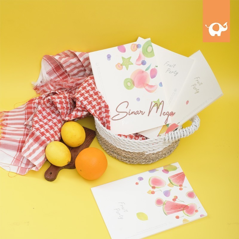 

Fruit Party Buku Notebook B5 42 Lembar Ruled / Catatan Bergaris Lucu Unik Murah