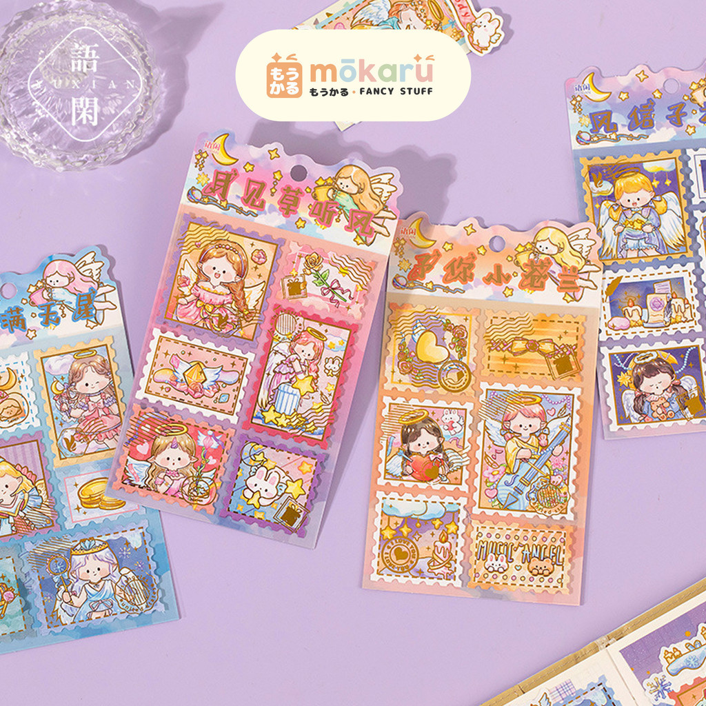 

Kindling Angel Shiny Diary Deco Stickers / Sticker Stiker Karakter Lucu Unik