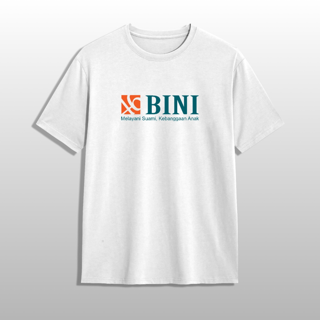 Kaos Plesetan Bank BINI Katun Combed
