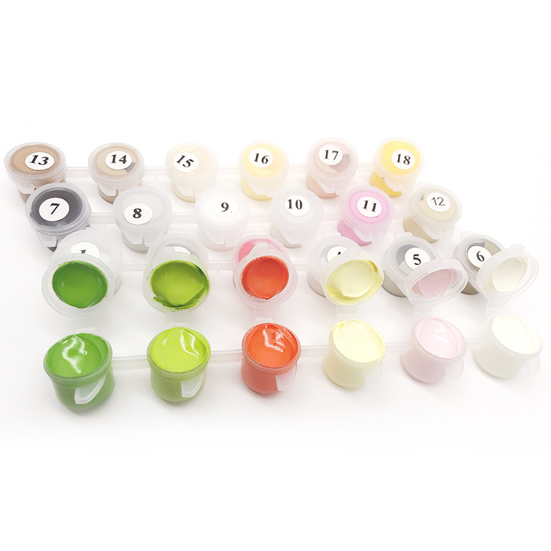 

CHENISTORY Only Acrylic Paint DIY Painting By Numbers Kits Have No Include Canvas And Brushes Extra Color Finished Your Painting