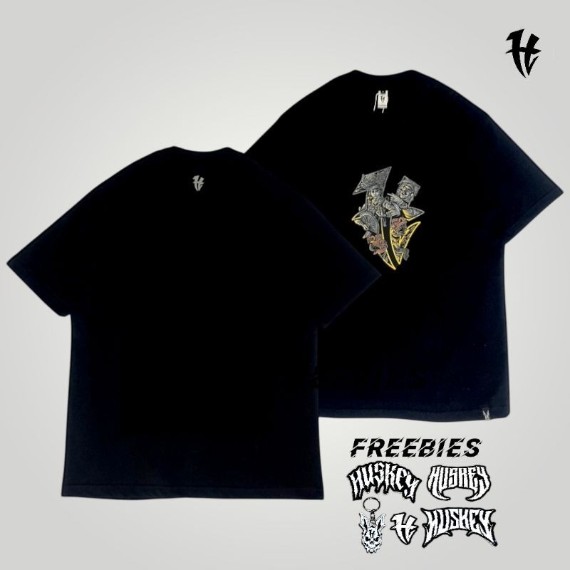 Huskey Bali Janger Black | T shirt Pria | kaos bali | Kaos pria distro original