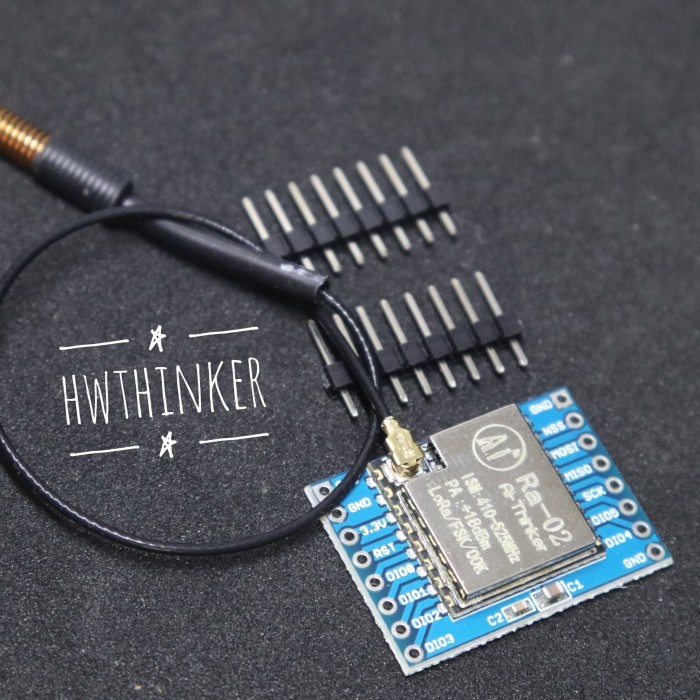 MH27 Modul Lora Ra-02 Ra02 SX1278 Wireless 433MHz SPI include antenna