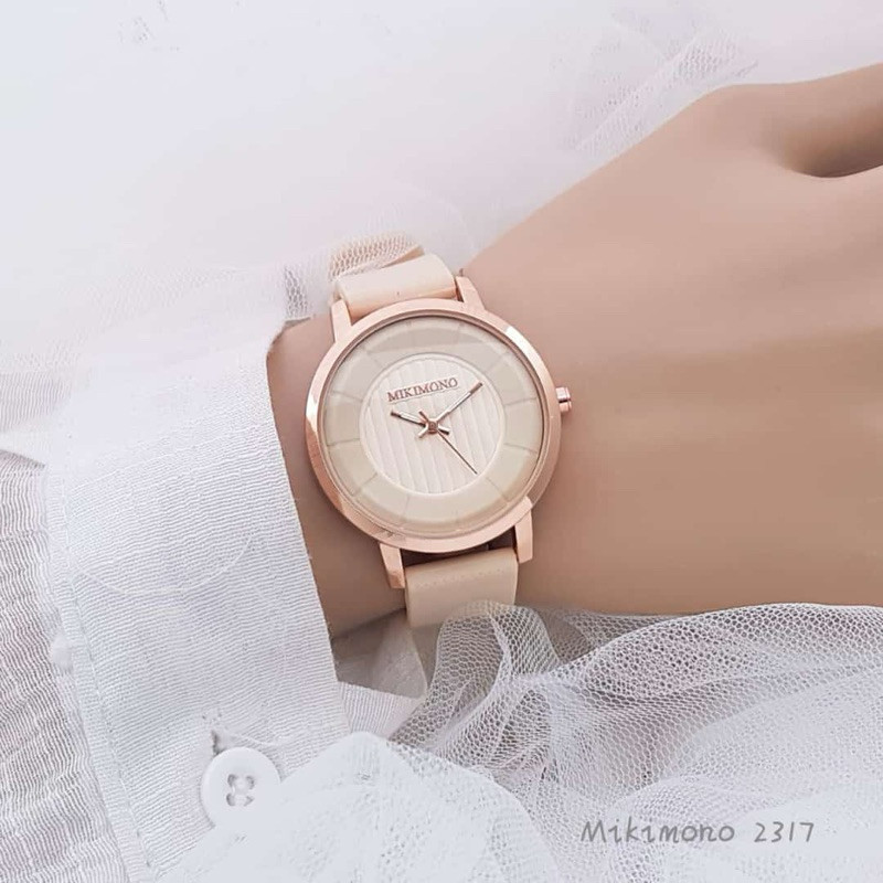 ( Best Seller ) Jam Tangan Wanita MIKIMONO 2317 Original Tali Kulit -Bisa Cod