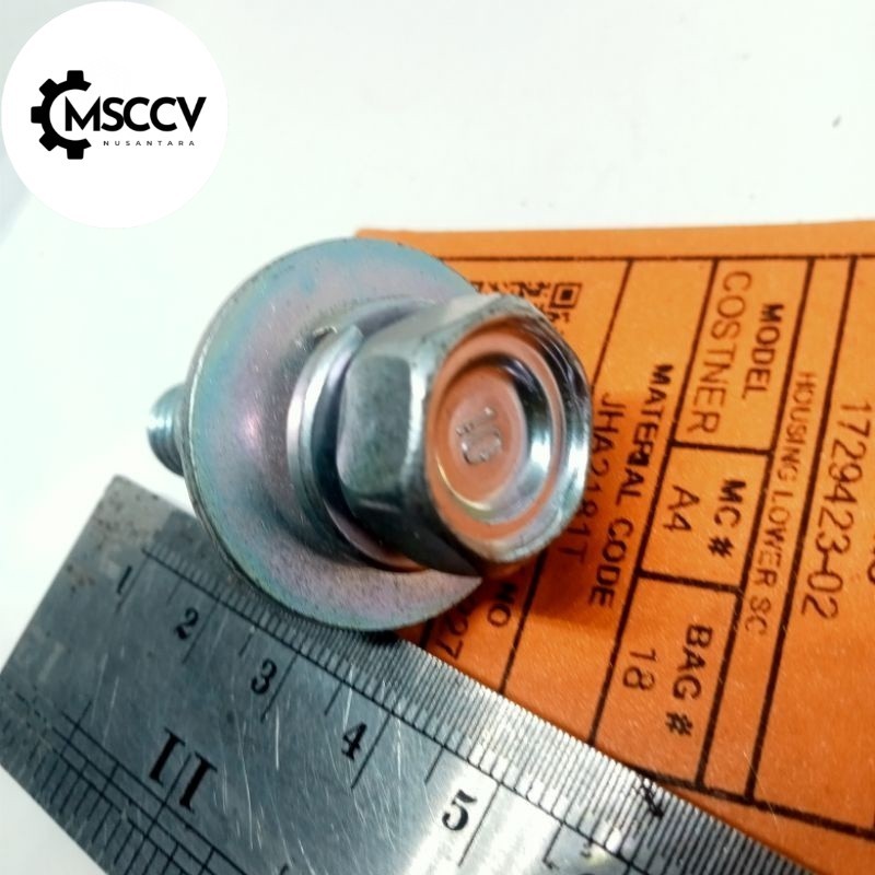 BAUT 17 M12X35 DOBEL RING LEBAR BAUT BAJA PANJANG 3,5 cm drat krucut