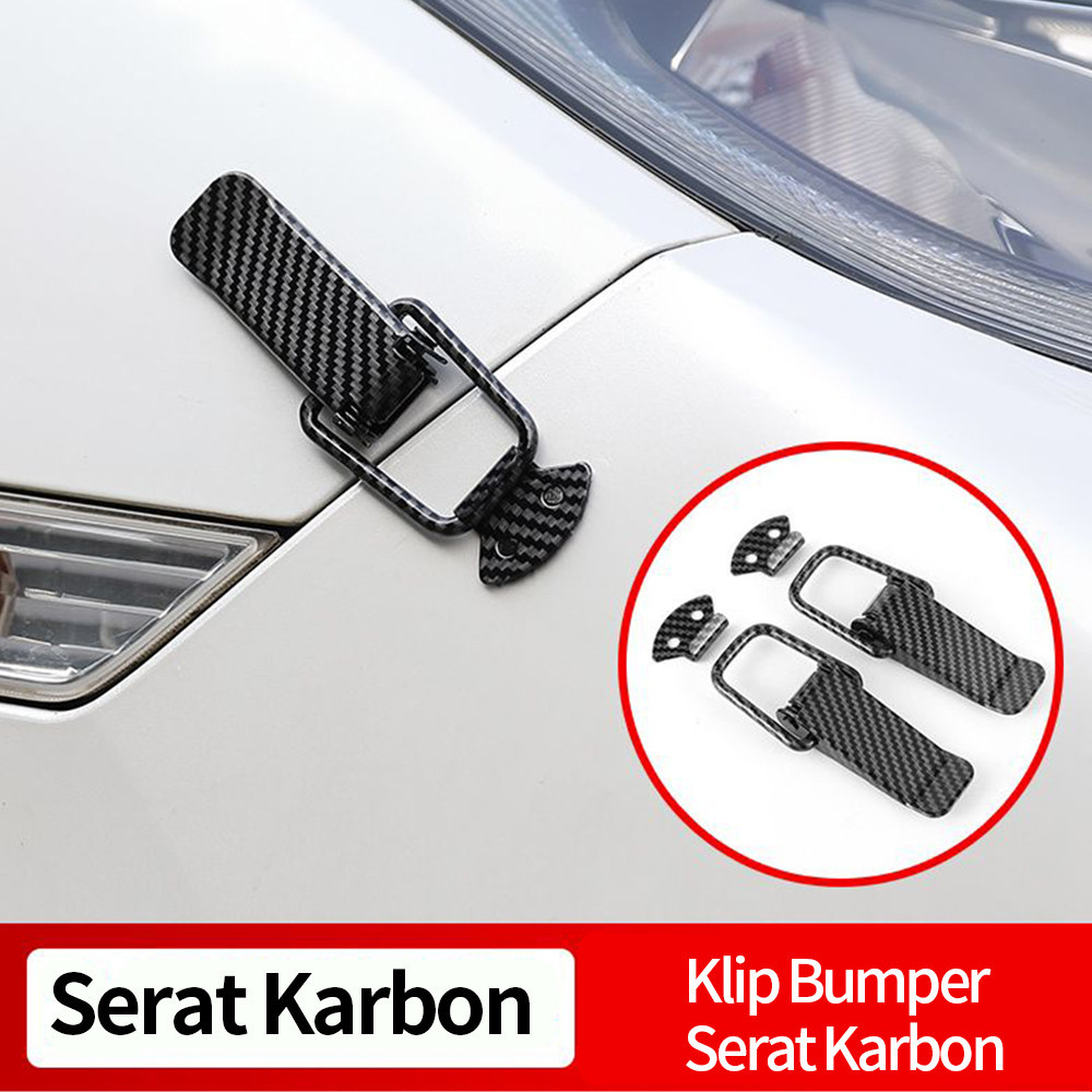 Bumper Klip Mobil Motor Baut Carbon Aksesoris Body Klip Bumper Racing Set Bumper Besar Universal Kli