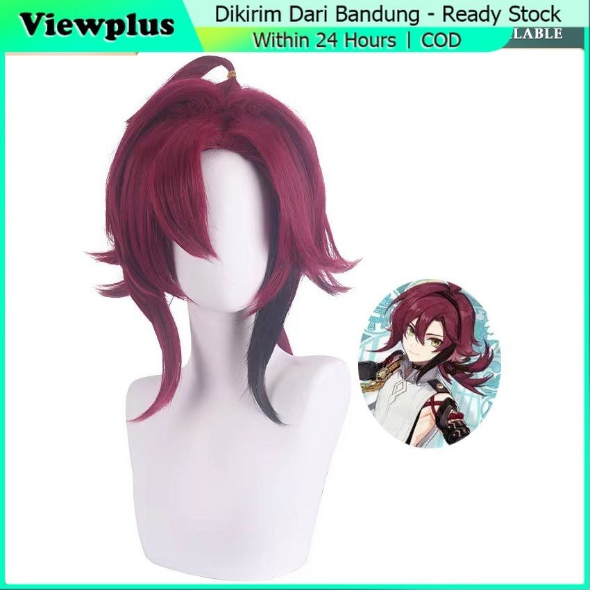 Wig Cosplay Shikanoin Heizou Genshin Impact Anime Rambut Palsu Genshin Impact Orang Dewasa/Anak