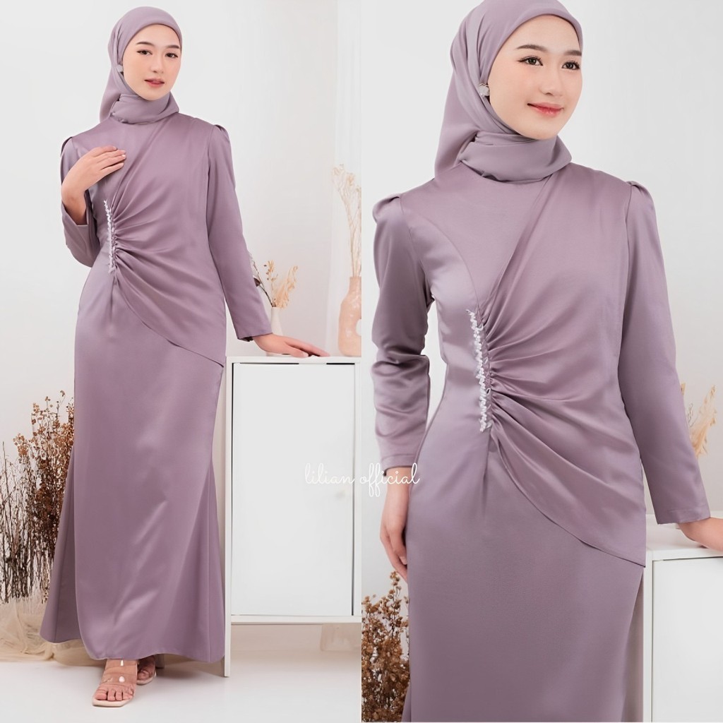 Terbaru Diva Dress Satin Velvet Dress Bridesmaid Maura Gamis Maxi Dress Pesta Mewah Dress Duyung