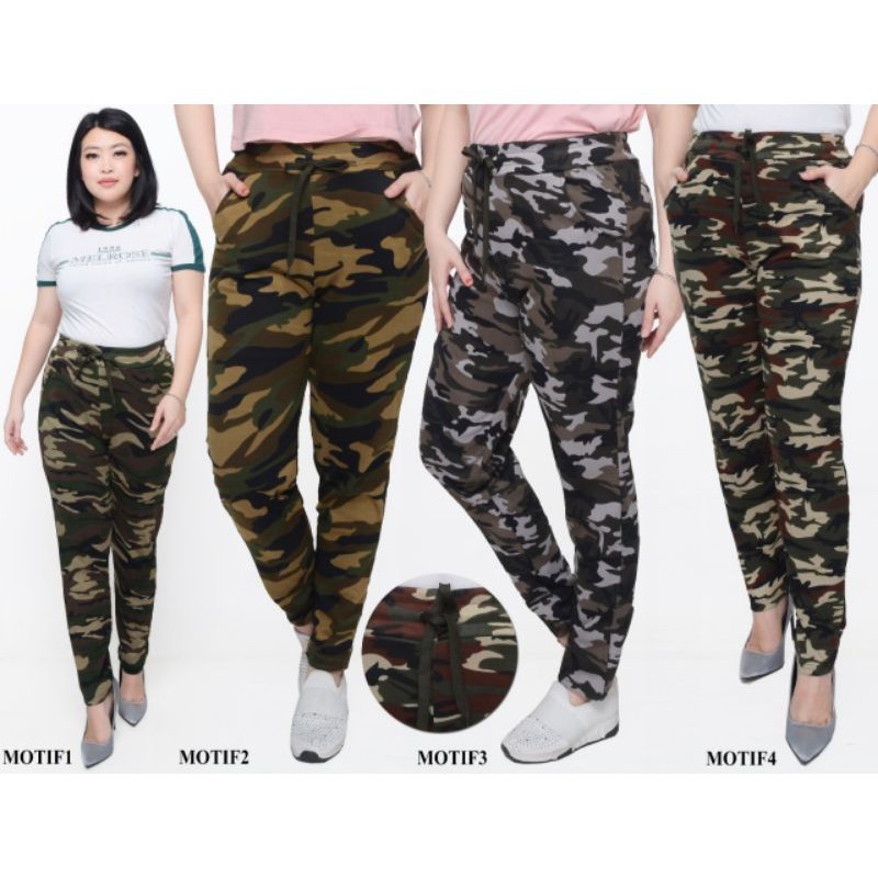 Celana Army Panjangimport/ celana olahraga panjang wanita/ celana olahraga loreng/army wanita import