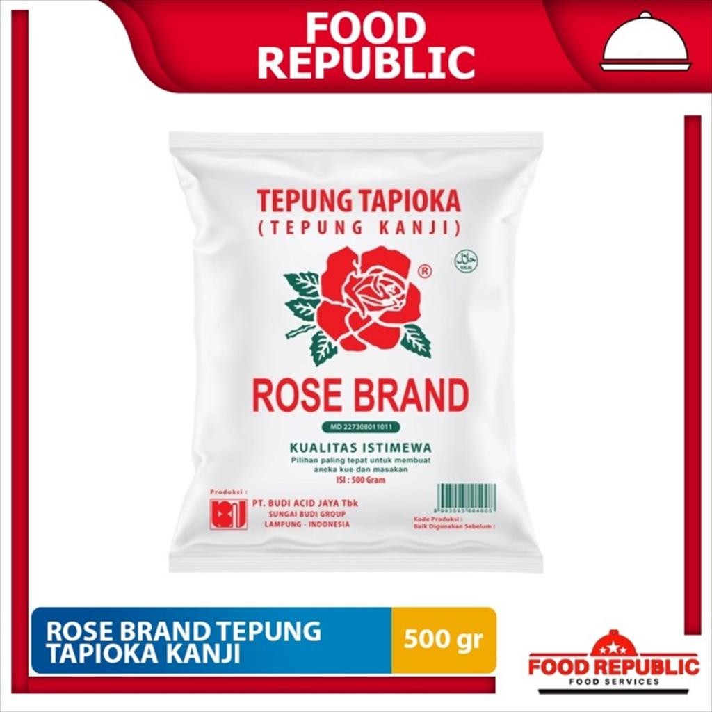 

Rose Brand Tepung Tapioka 500 gr Tepung Kanji Aci Pati