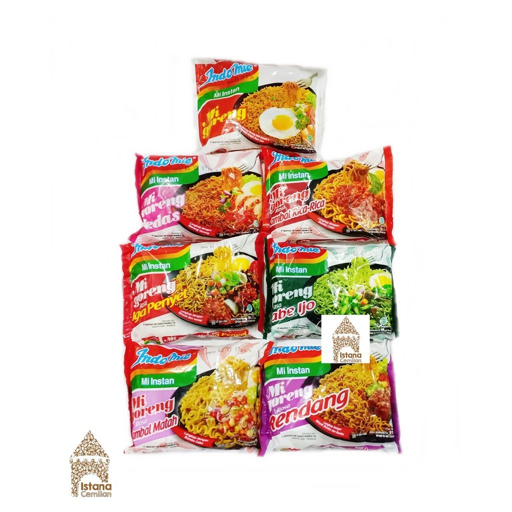 

Indomie Mi GORENG Pedas / Cabe Ijo / Rendang / Matah / Rica / Iga Penyet - JSF