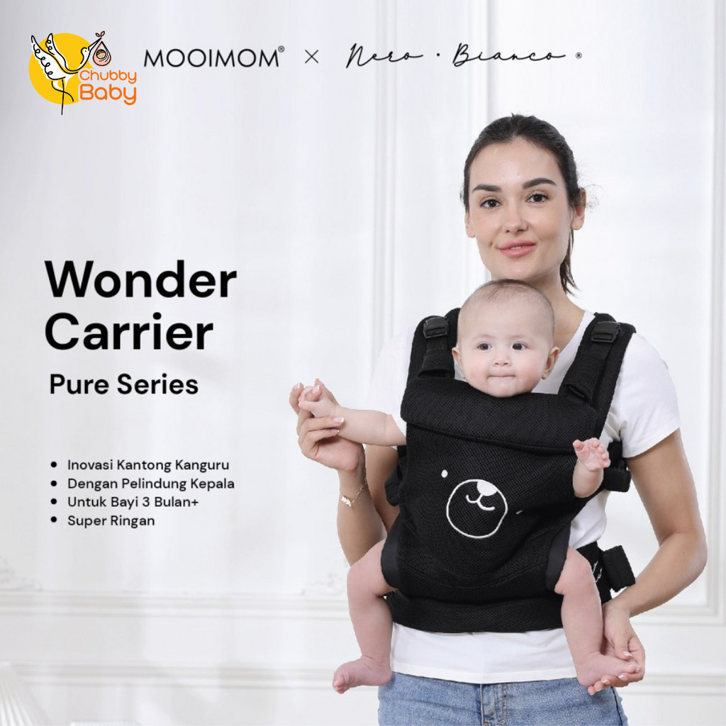 MOOIMOM X Nero Bianco Wonder Carrier | Gendongan Bayi SSC