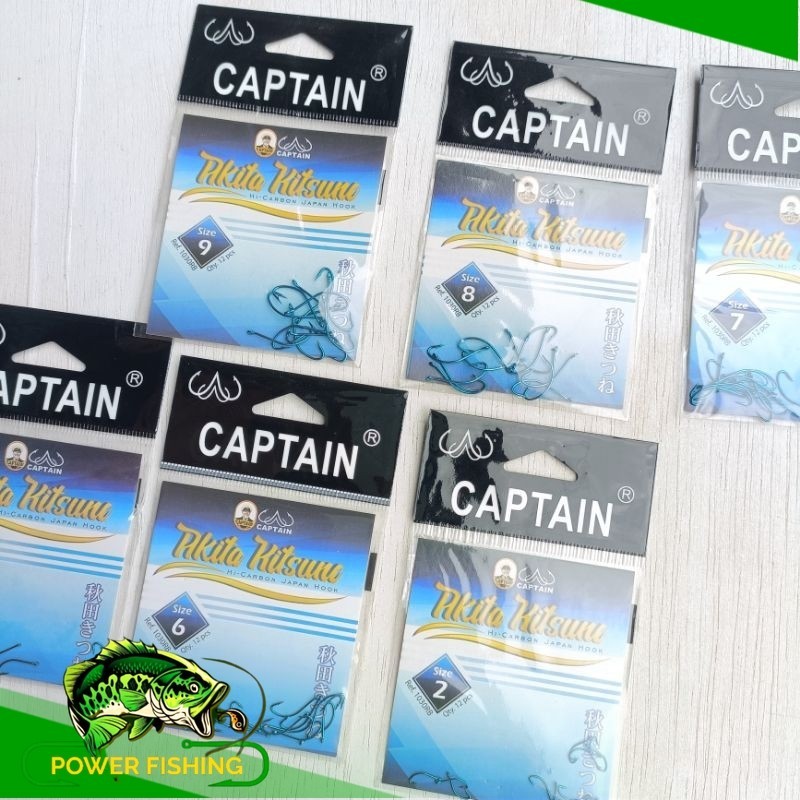 Kail Pancing Captain Akita Kitsune (1030RB) - mata kail pancing captain biru