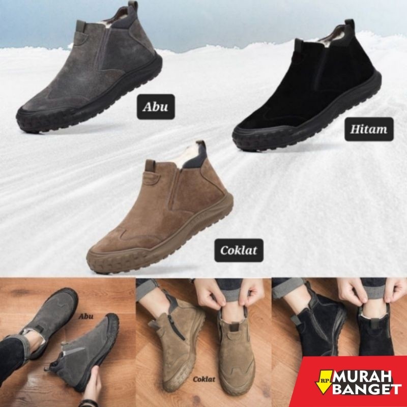 Boots pria terbaru- Sepatu Boots Pria Musim Dingin / Winter Snow Boots / sepatu winter 022