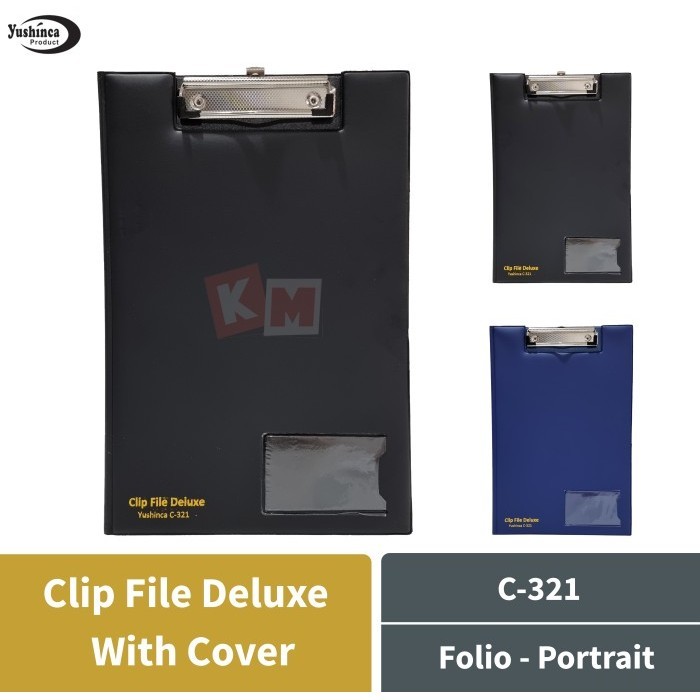 

Clipboard With Cover Yushinca C-321 Papan Jalan Clip File Deluxe Folio