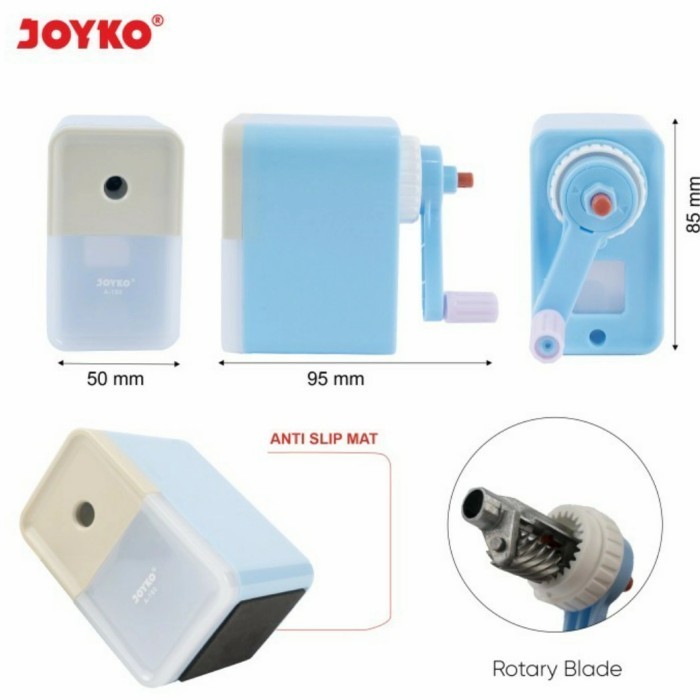 

PROMO!! -Serutan / Sharpener / Rautan Pensil Putar Joyko A-160 Warna Pastel