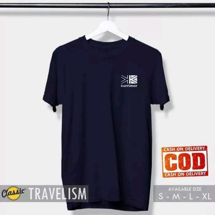 BAJU T-SHIRT KAOS DISTRO OUTDOOR LOGO KARRIMOR - KAOS PENDAKI - KAOS GUNUNG PREMIUM COMBED 30s army 