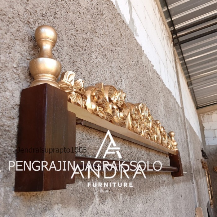 gantungan kain kayu kayu keras,gantungan batik,gawangan ukir dinding harga pengrajin PS412