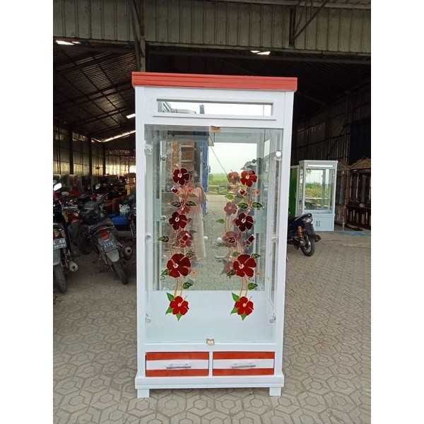 (COD) Lemari Hijab Lemari Gamis full gantungan 2 Pintu Minimalis termurah cirebon Brebes Kuningan Ma