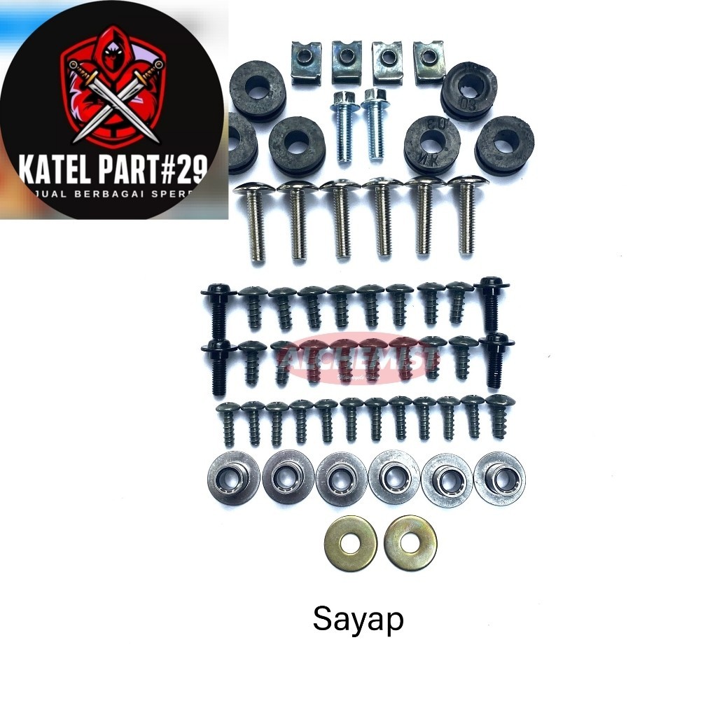 Baut Sayap Supra X 125 PGM FI / Baud Sayap Kanan Kiri Honda Supra X 125 PGM FI 1Set