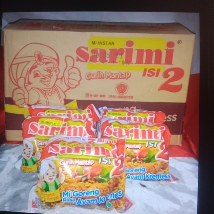 

sarimi isi 2 ayam kremes 1 dus