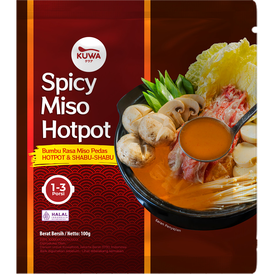 

KUWA SPICY MISO HOTPOT 100GR / Bumbu Rasa Miso Pedas