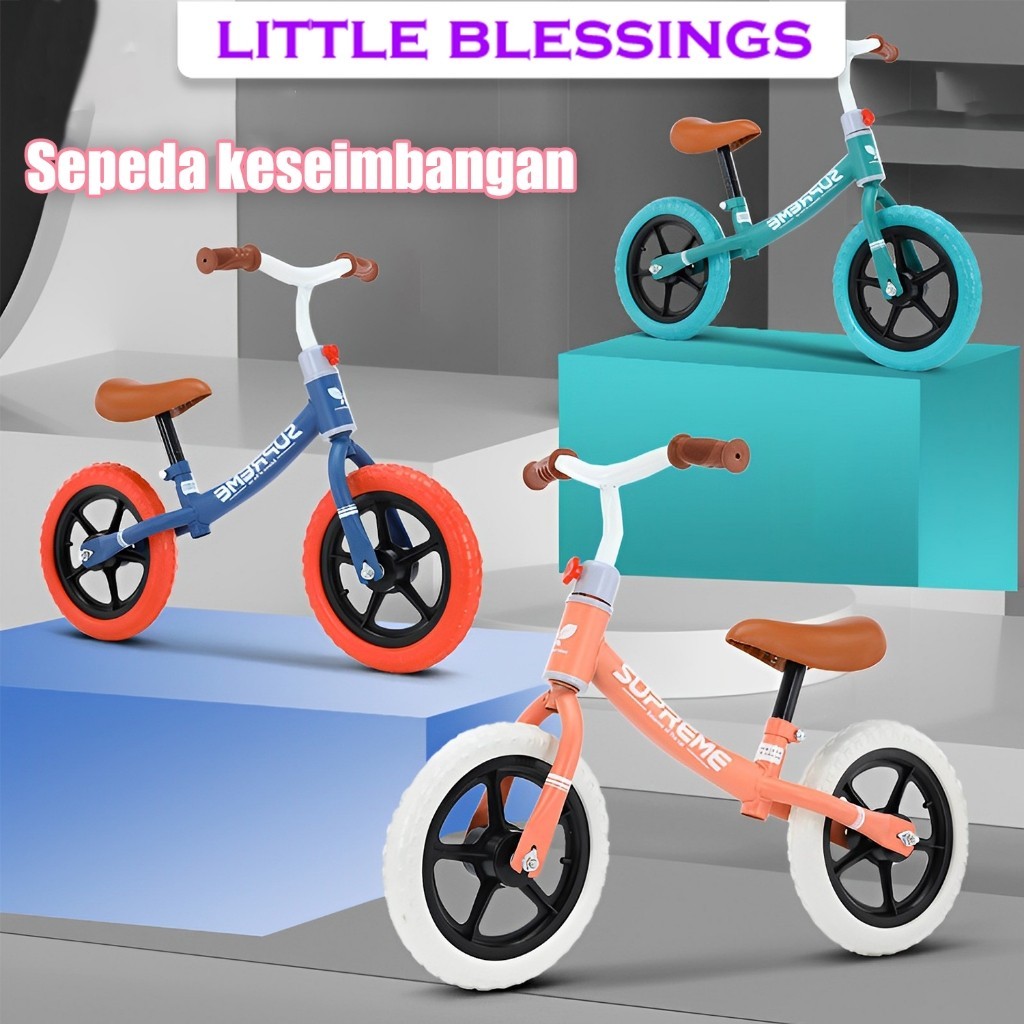YT64RL Sepeda Keseimbangan Anak 2-6Tahun Sepeda Push Bike Balance Anak Roda 2 Tanpa Pedal Mainan Ana