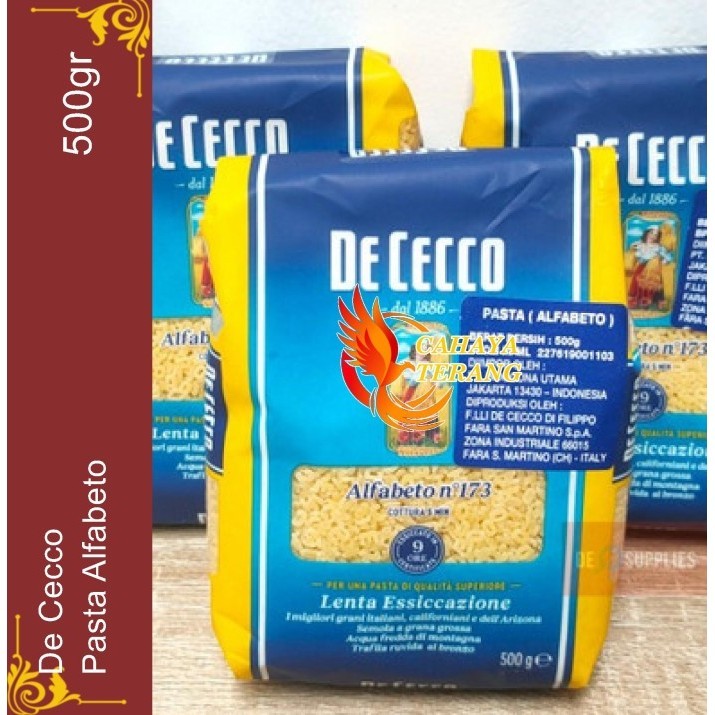 

De Cecco Alfabeto Pasta For Soup / Pasta Italy Berbentuk Huruf 500g
