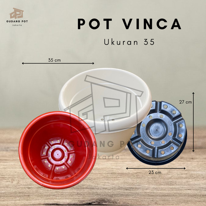 Pot Vinca 35 / Pot Tanaman / Pot Bunga / Pot Plastik / Gudang Pot Jakarta