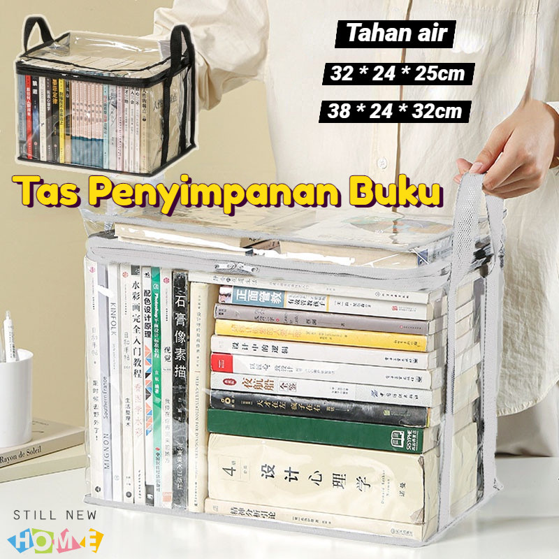 Tas Penyimpanan Buku / Tas Penyimpanan Komik / Tas Penyimpanan Transparan / Tas Jinjing Berkapasitas