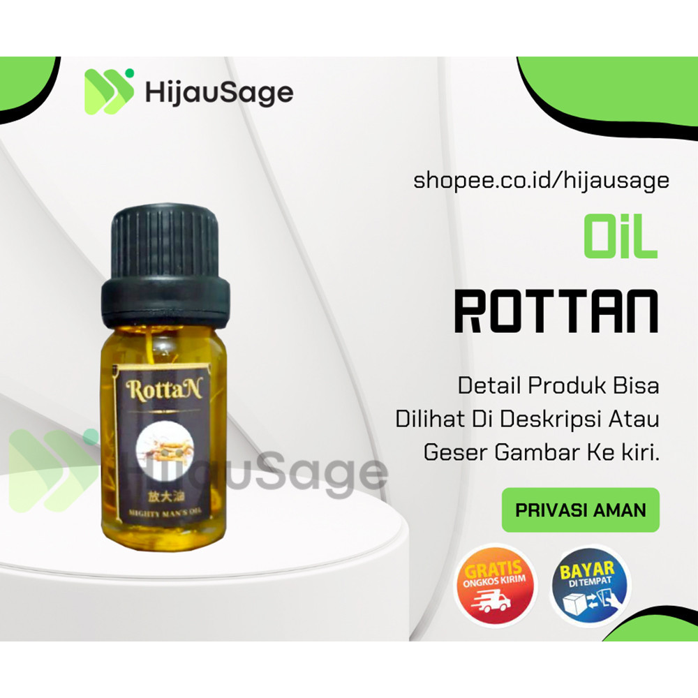 Cod minyak ginseng 20 ml / rottan oil untuk pria / minyak ginseng alami / rottan oil for men / minya