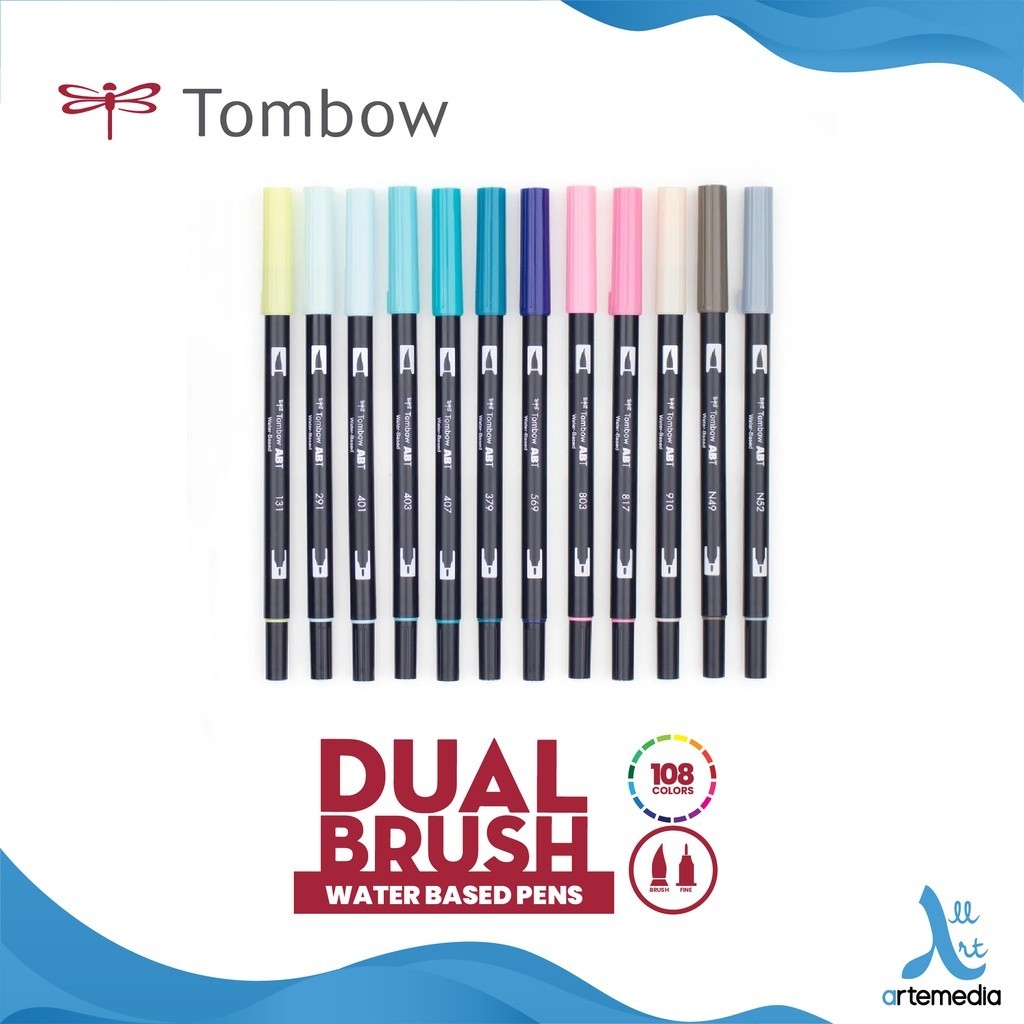 

Brush Pen Tombow Dual Brush Art Marker Spidol Pena Kuas - 01/03