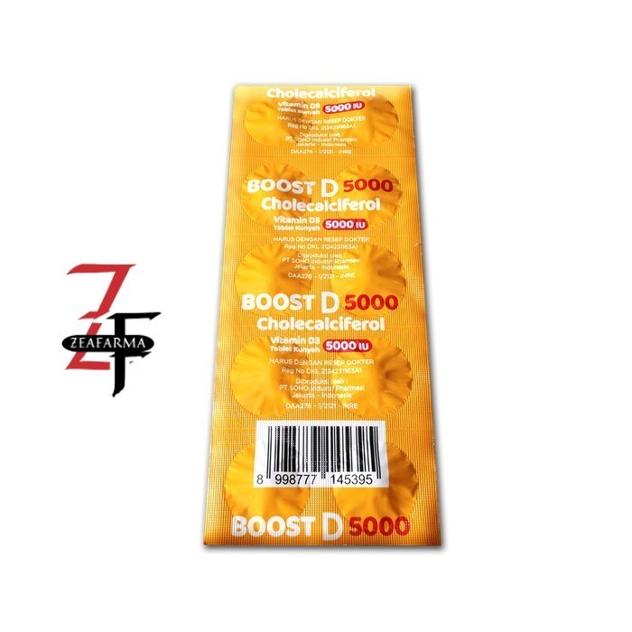 ready- BOOST D 5000 IU 10 TABLET -(terjangkau & original)