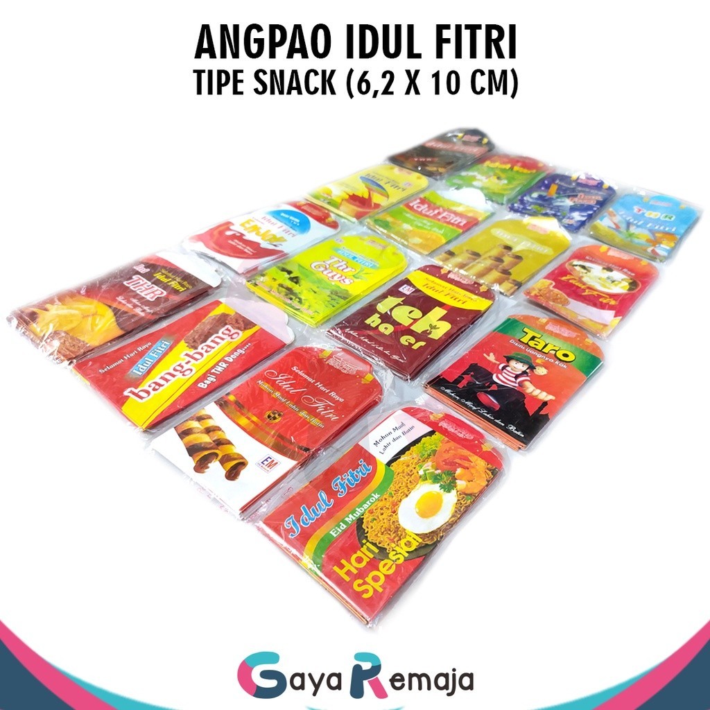 

Amplop Idul Fitri / Amplop Lebaran Snack Jajan / Amplop THR Ukuran Tanggung panjang / Angpao lebaran idul fitri