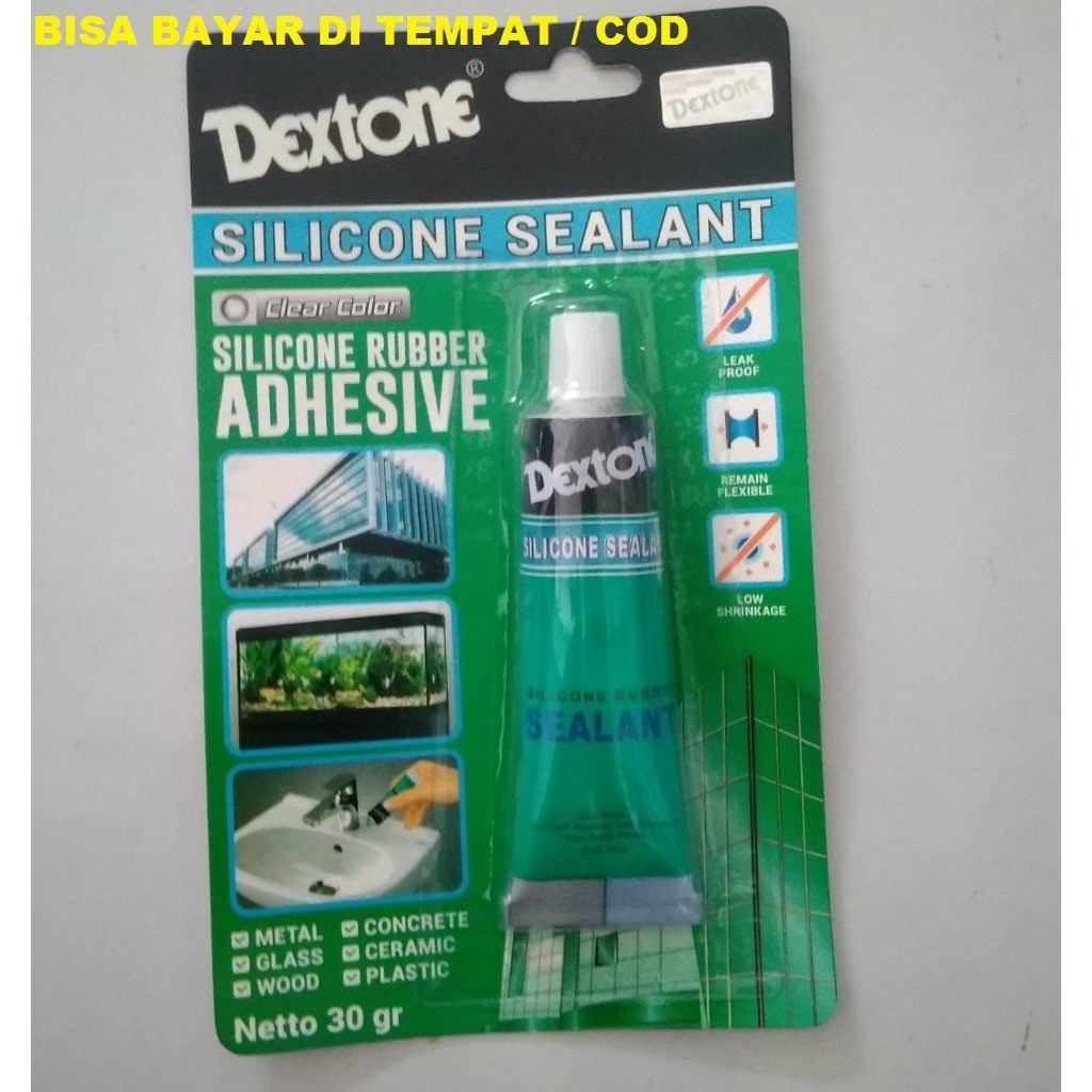 

LEM DEXTONE SILICONE SEALANT 30 Gram LEM KACA SILICONE RUBBER SEALANT