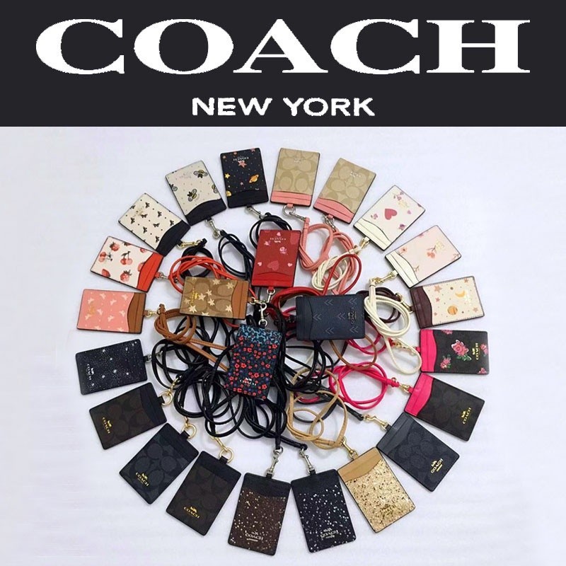 Coach Card Holder ID Lanyard Name Tag Work Hang Tag Employee's Card