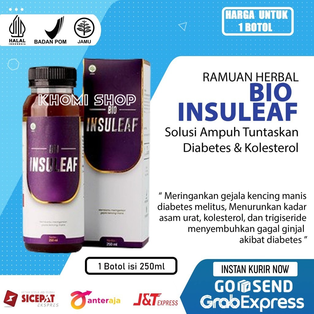 

Bio Insuleaf Original Isi 250ml - Insulin Obat Diabetes Gula Darah Kolesterol Kencing Manis Asam Urat