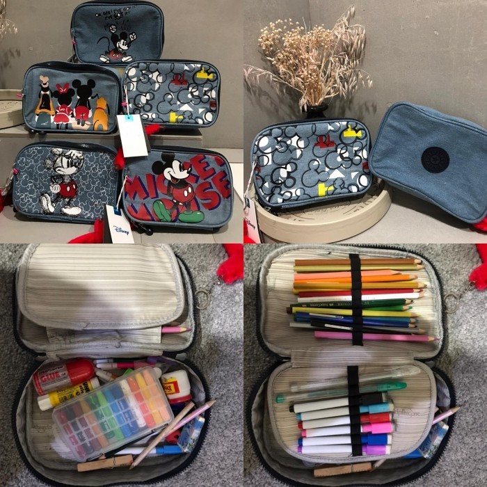 

Andma Tempat Pensil Kosmetik Mickey Mouse Disney Kipling - Baris3Kanan