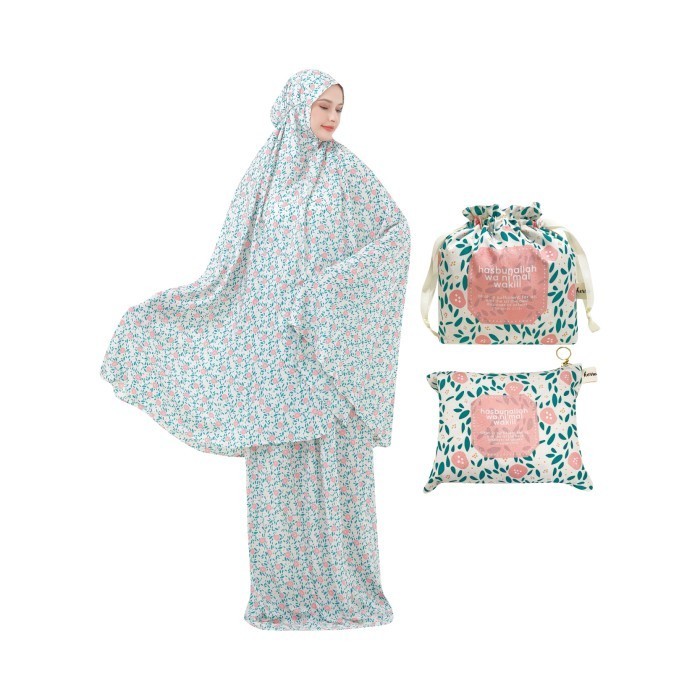 herroom   Mukena Kuntum Coco - Kuning DS