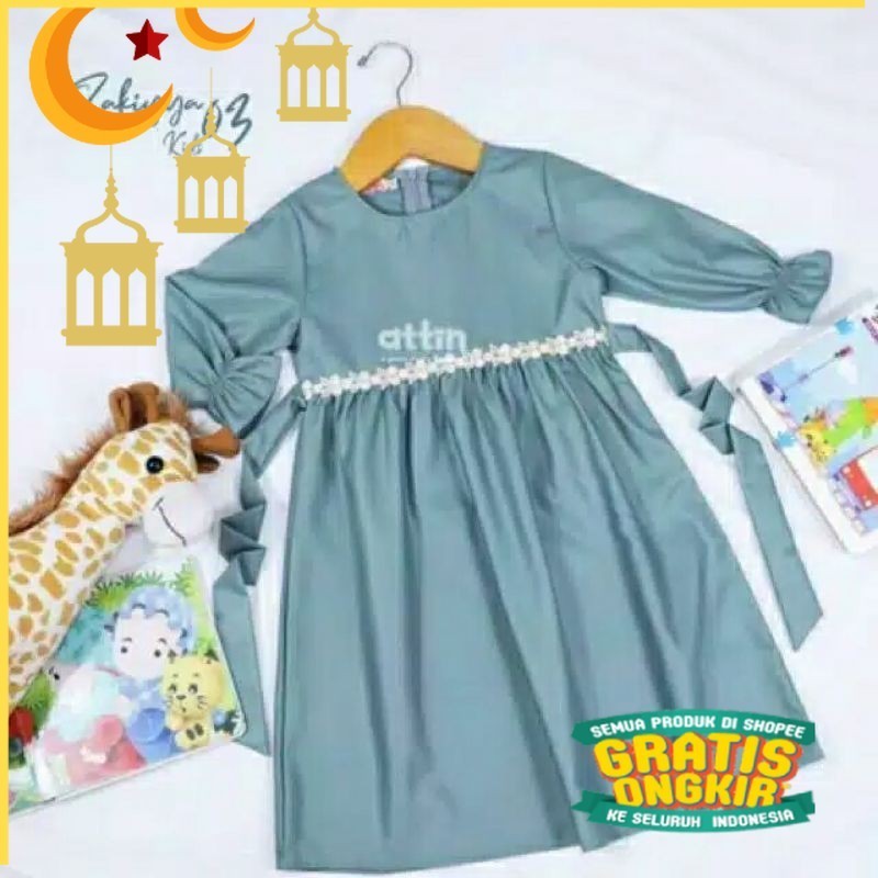 GAMIS ANAK RENDA TOYOBO ORIGINAL S M L XL XXL/Maron merah bata red anak tanggng