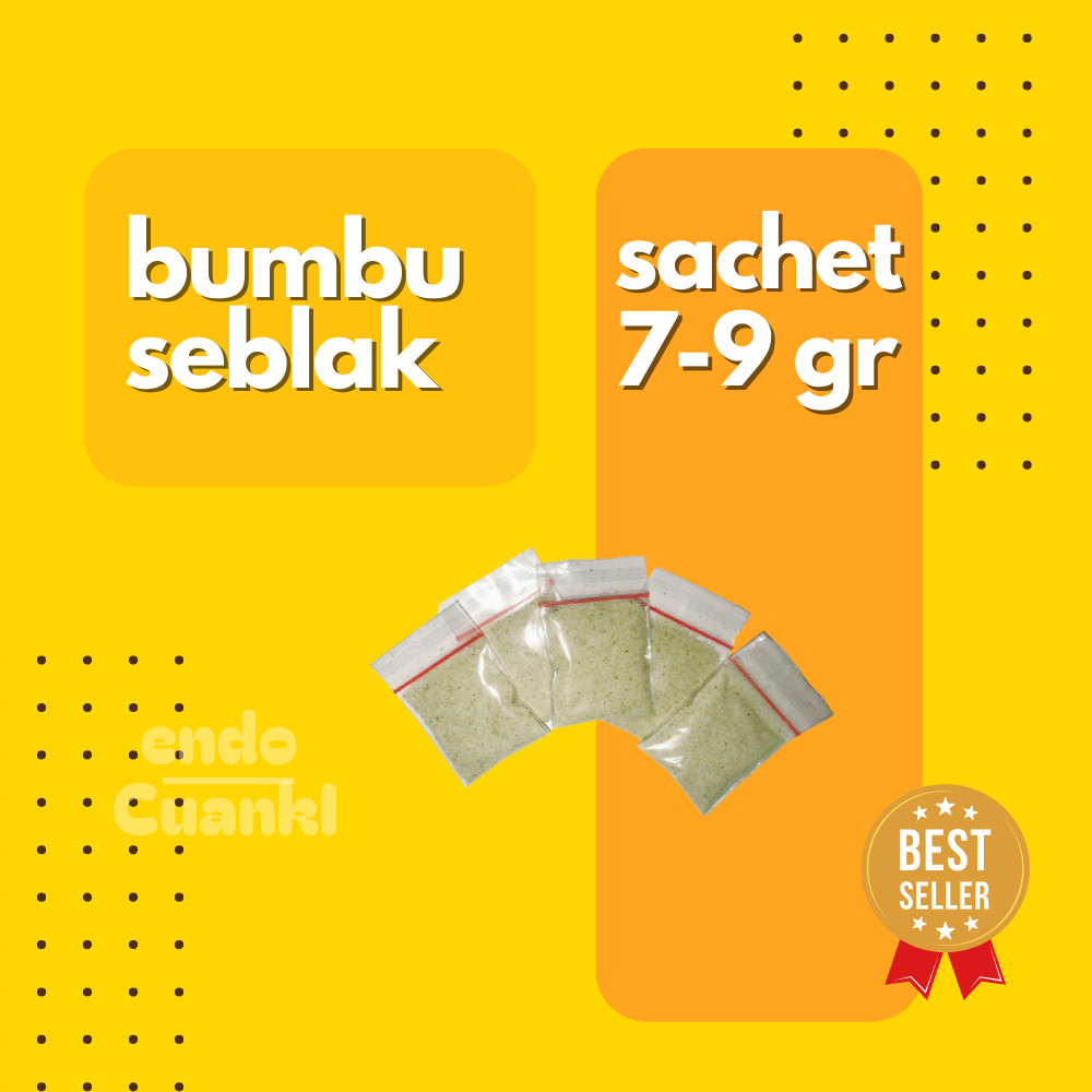 

1 SACHET BUMBU SEBLAK bumbu penyedap racikan untuk seblak dengan CIKUR Khas Dari ENDOSHOP