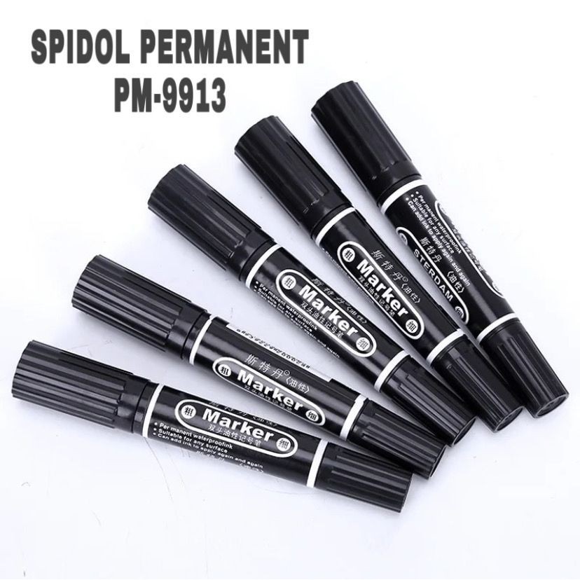 

HD Spidol Marker Permanent 2 in 1/ Marker Permanent/ Spidol 2 Sisi
