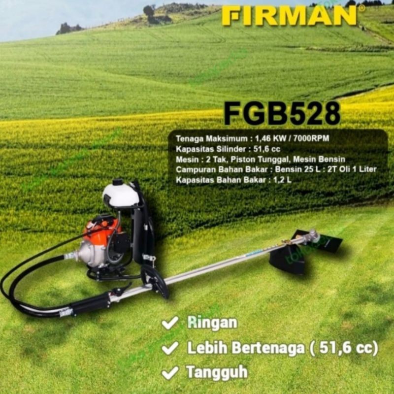 MESIN POTONG RUMPUT FIRMAN 2 TAK FGB 528