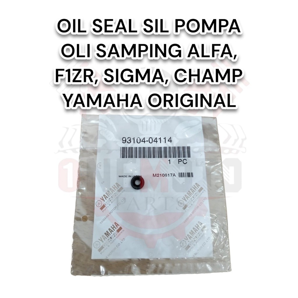 Orimoto - OIL SEAL SIL POMPA OLI SAMPING ALFA F1ZR SIGMA CHAMP YAMAHA 93104-04114 ORIGINAL ASLI