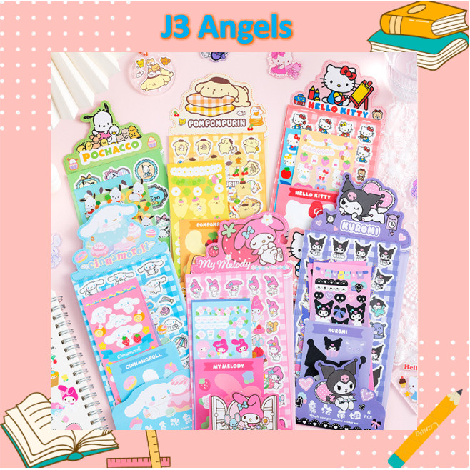 

J3 - Stiker 6 lembar motif sanrio stiker lucu karakter